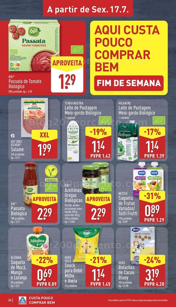 Antevisão Folheto ALDI Promoções de 13 a 19 julho